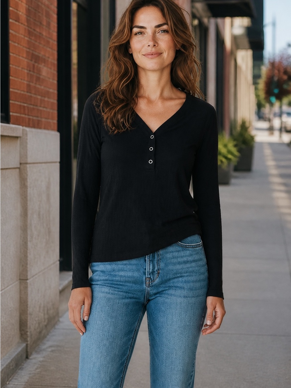 CHASER Waffle Knit Top